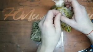 Easy DIY.Кукла из джута в индийском стиле .Переделка кукол, Поделки своими руками , Платье для Барб