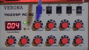 Как настроить аргонную сварку ВЕРОНА ТИГ 225 З  AC/DC
