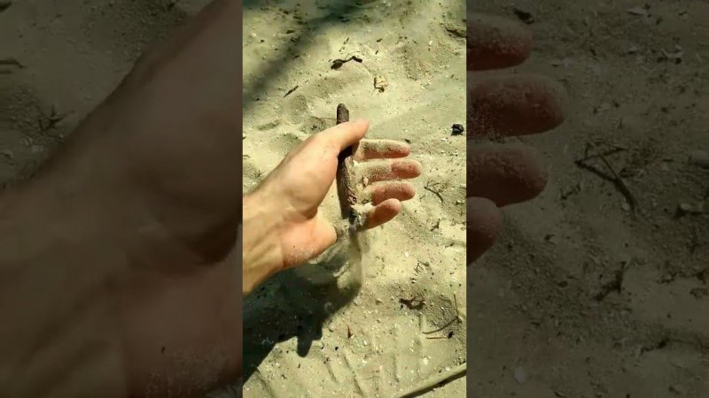 Хотел найти водоём, а нашёл песок)