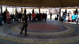 Фланкировка. Показательные выступления. Танец с шашкой. show Russian Sword Dance.  Shashka