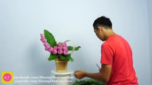 How to make Pink Lotus Flower Arrangement at home ?Eps 148