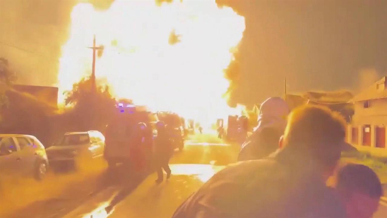 На газозаправочной станции недалеко от Бухареста произошли взрывы