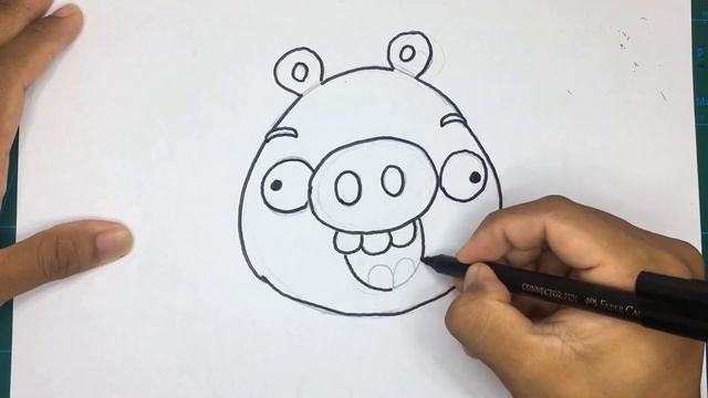 LDP - How to draw Angry birds / Young pig