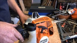 Бензо-коса STIHL FS-55 Типичный случай если заводить триммер не часто!