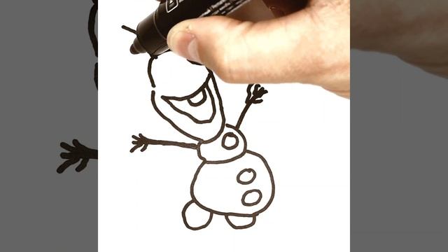 #shorts How to Draw Olaf. Drawing Olaf | Как нарисовать Олафа смотреть онлайн