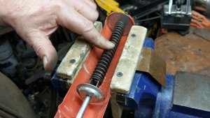 Plunger and mainspring inspection on a Daisy #111 Model 40 Red Ryder Carbine
