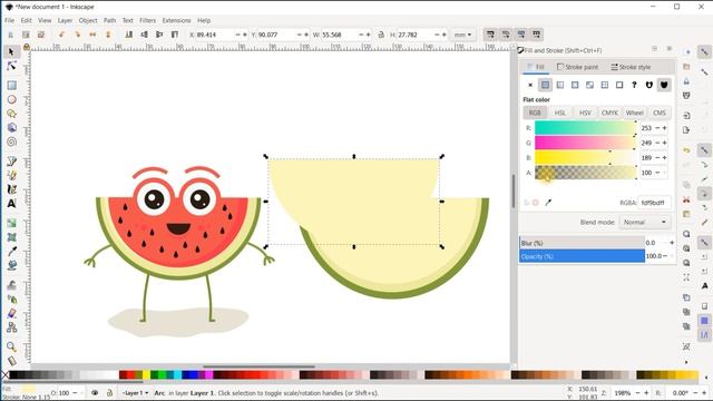 Урок 2. Использование инструмента "Кривая Безье" в векторном графическом редакторе Inkscape смотреть онлайн