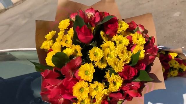 Цветы - букет на выпускной