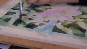 Clematis Watercolour Tutorial Part 5 // Painting Leaves