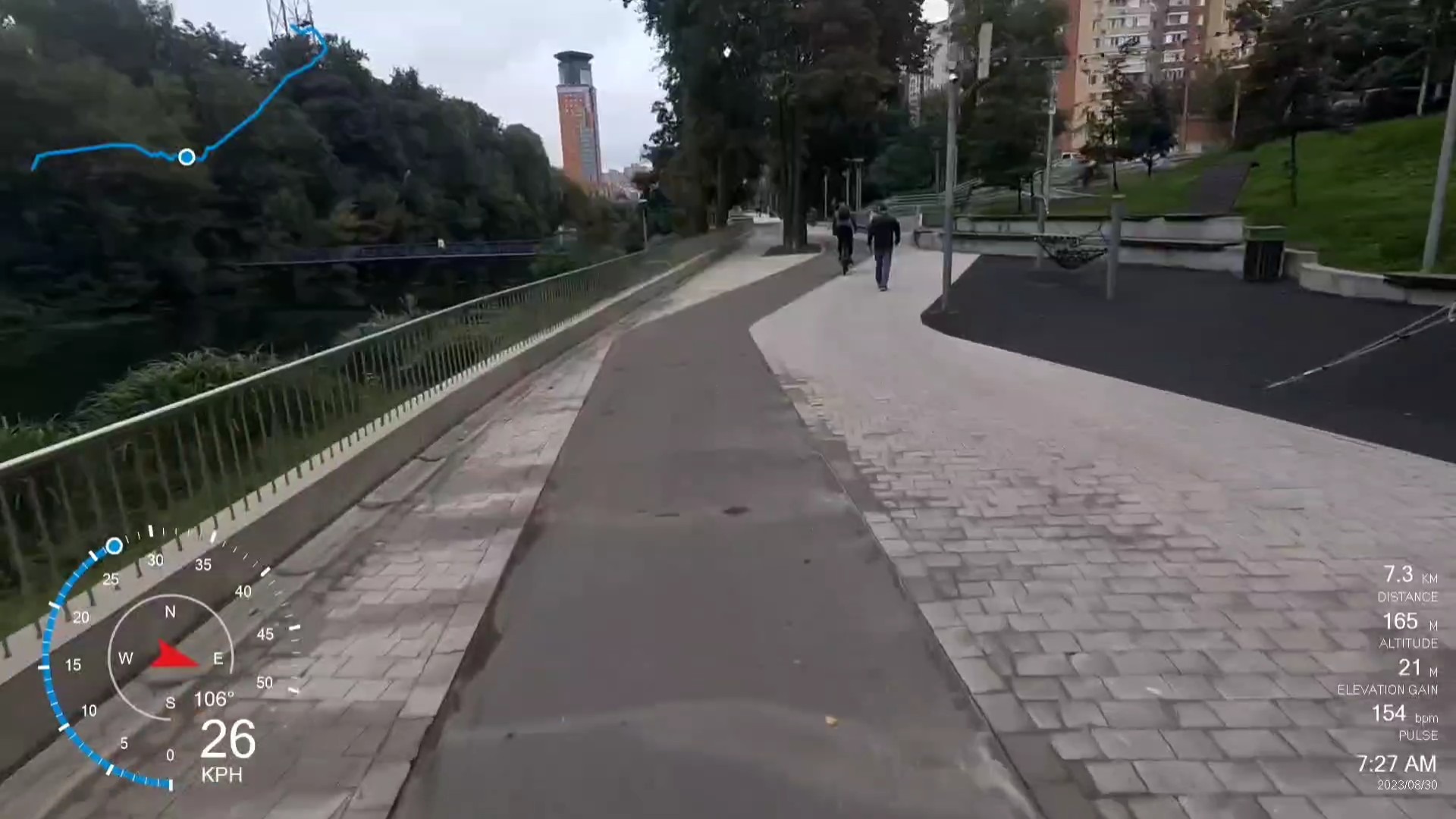 Велотренировка по дороге на работу