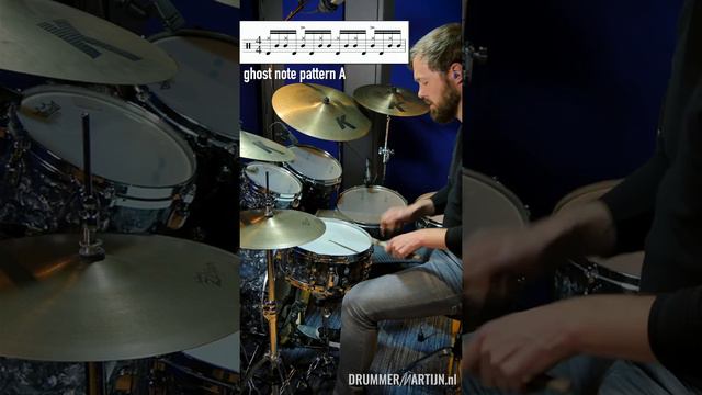 Ghost Note Workout (1 of 6): pattern A // Drum Exercise with DrummerMartijn