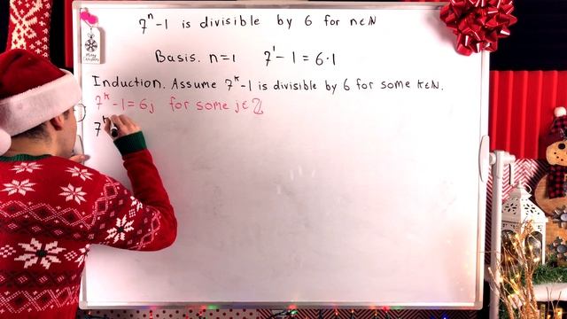 Induction Proof that 7^n - 1 is Divisible by 6 смотреть онлайн