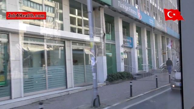 Поездка на скоростном трамвае по ветке Т1 от остановки Гюльхане до конечной остановки Кабаташ