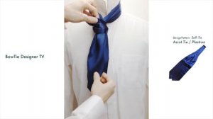 How to tie an Ascot tie cravat 14.French regate tie knot