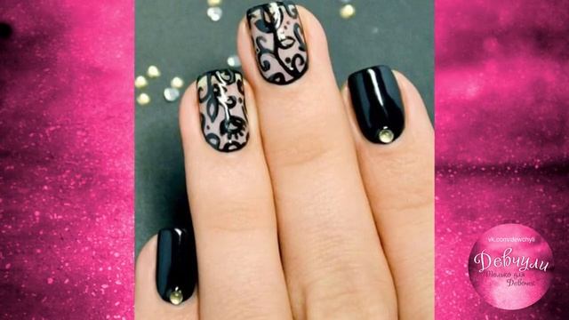 ТОП 20 идей ЧЕРНОГО маникюра смотреть онлайн
