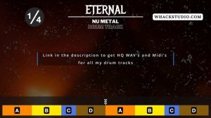 Nu Metal Drum Track for Korn fans