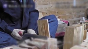 Японские Плотники расщепляют древесину. Угадай зачем?