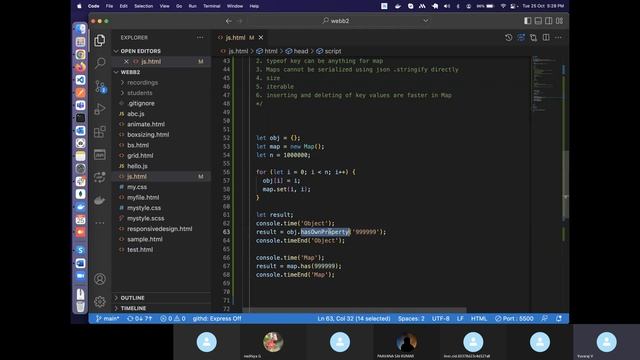 ES6 Map vs Object 2022-10-25 (Telugu)