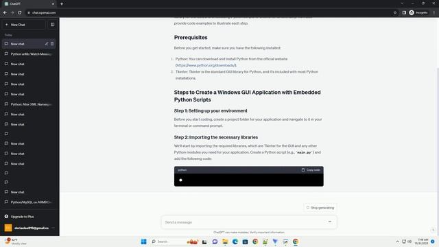 Writing Windows GUI applications with embedded Python scripts