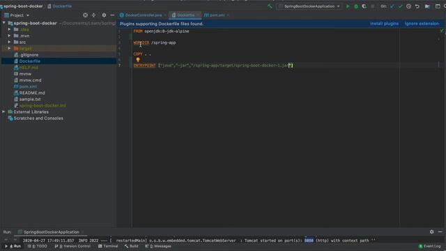 How to create docker image and run docker container with spring boot | CodedTribe