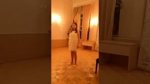 Детская песня слова А.Плещеева, музыка А. Аренского исполняет Марта,  ДМШ им. Одоевского