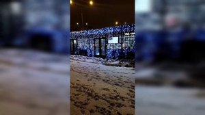 Рождественский электробус в Москве