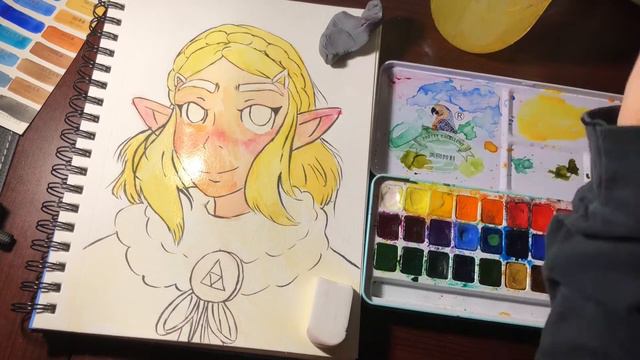 Zelda Watercolor Speedpaint смотреть онлайн