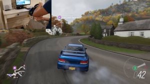 Forza Horizon 4 Subaru Impreza 22B Drift | Steering wheel gameplay