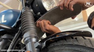 Royal Enfield Hunter 350 | OFF ROAD FENDER | SCRAMBLER FENDER | INSTALLATION VIDEO