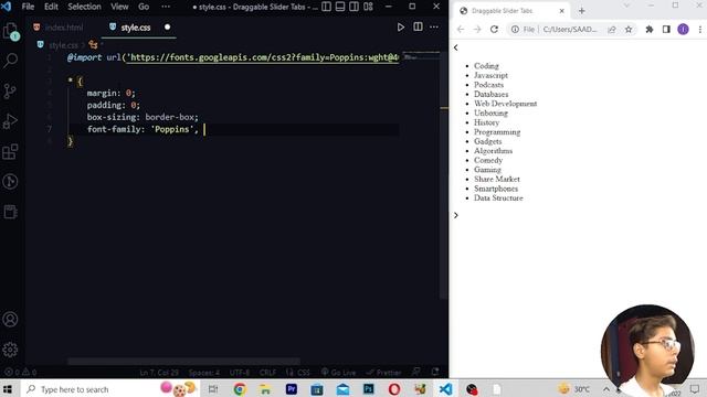 JavaScript Course Project Based Learning 13 - If Statements Draggable Slider Tabs In Javascript