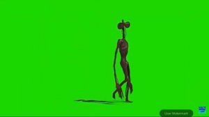 сиренаголовый в зеленым фоне для монтожа