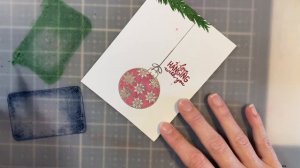 Christmas Card Process Video with a Few Inky Techniques