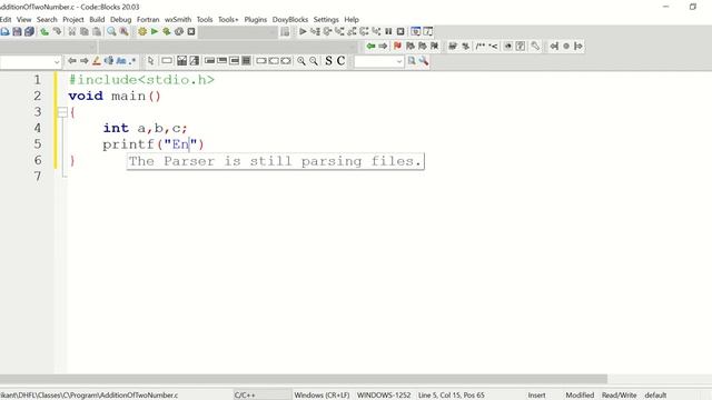 Addition Of Two Numbers in C смотреть онлайн