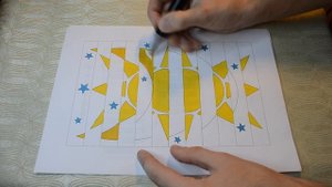 Делаем поделку из бумаги!) Агамограф!)