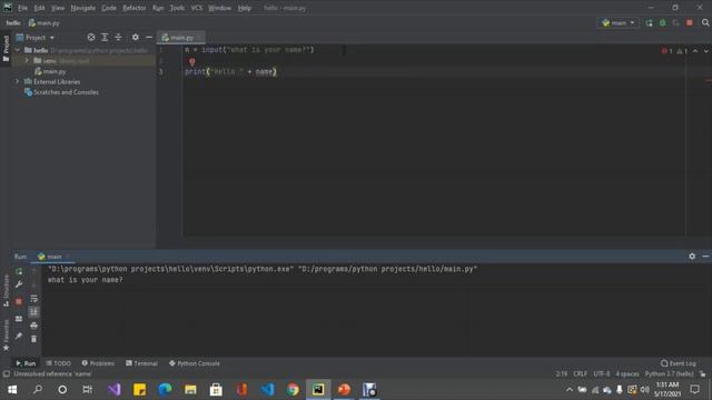 Lecture 3: Input, variables and creating a band name generator using Python.