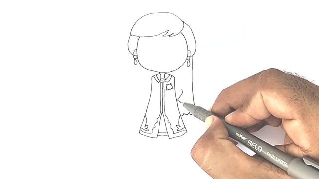 How to Draw Mira from Royal Detective Cute an easy drawing ideas🍟 смотреть онлайн