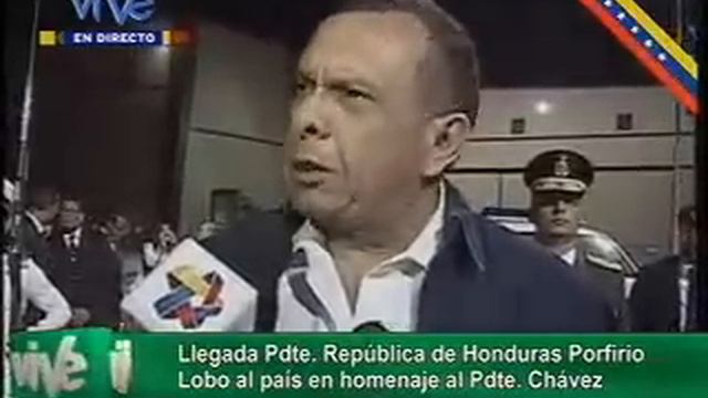 Arriba a Venezuela el Pdte de Honduras Porfirio Lobo смотреть онлайн
