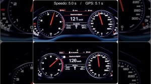 Audi A8 4.2 TDI (385hp) VS Audi A8 W12 (500hp)  0-180km/h
