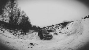 Subaru Impreza WRX STI на снежном оффроаде в Подмосковье