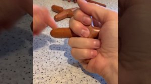 Палочка для массажа крестовая. Деревянный массажёр.