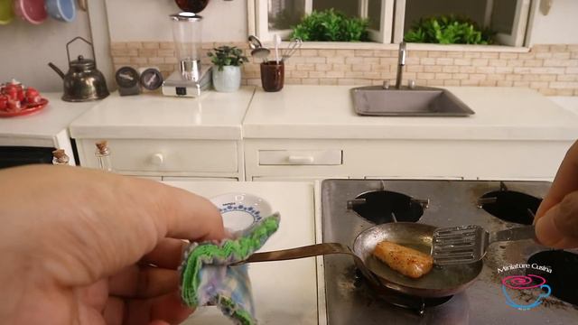 SALMON with Tomato Sauce | MINIATURE COOKING | ASMR | Kitchen Set TOY смотреть онлайн