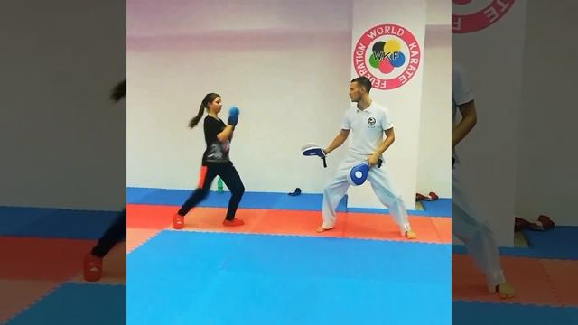Karate wkf training, technique. Тренировка каратэ WKF