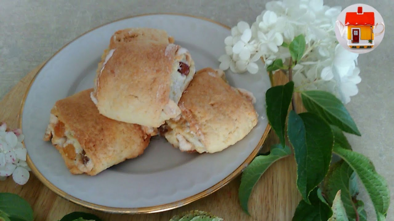 Печенье рулет из песочного теста с меренгой изюмом и орехами. Великолепное печенье к чаю