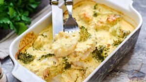 Это ещё и полезно!)
РЫБА, ЗАПЕЧЕННАЯ С БРОККОЛИ