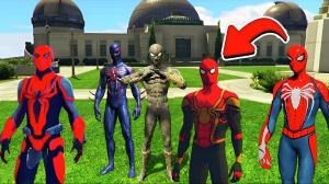 ВСЕ КОСТЮМЫ ЧЕЛОВЕКА ПАУКА! Spider man и ОБЗОР МОДА в GTA 5 ВИДЕО