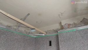 Крепление на керамогранит, варианты, натяжной потолок.