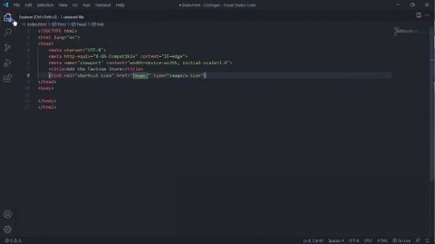 HOW TO ADD THE FAVICON IN YOUR WEBSITE | VISUAL STUDIO CODE - SLIT CODE