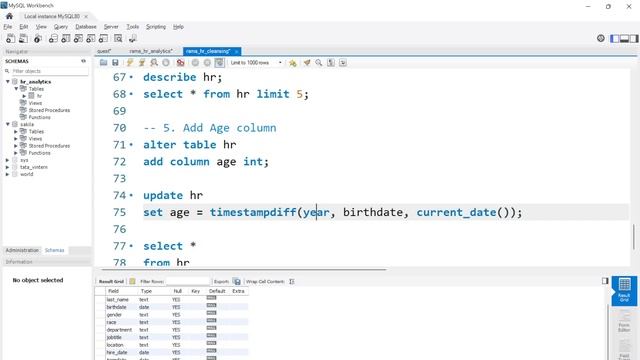 HR Analytics Project Data Cleansing - MySQL