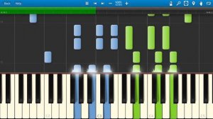 Вот кто-то с горочки спустился (на пианино Synthesia)