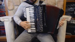 SCANAIRJRHBK - Black Scandalli Air Junior Piano Accordion LMMH 34 72 $3999
